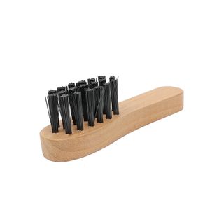 Factory Wholesale Custom Logo Solid Wood Soft Plastic Hair Shoe Shine Cleaning Brush