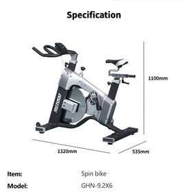 Stationary Indoor Cycling Bike 120kg Capacity Workout Bike for Home Gyms with Comfor Seat Cushion