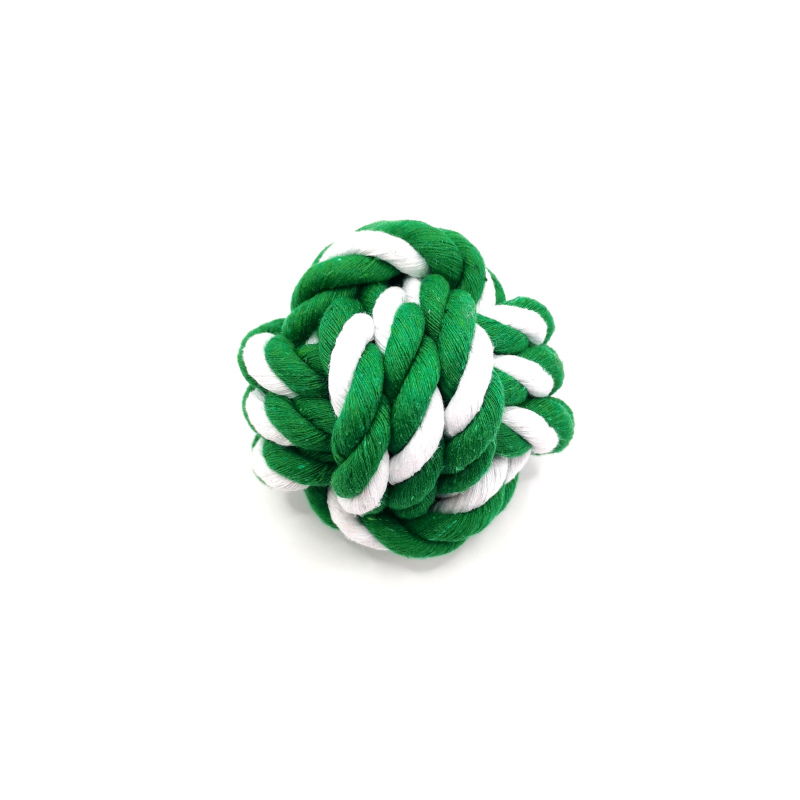 Dog Ball Toy Cotton Rope Knot Ball Pet Bite Resistant Interactive Dog Play Chew Toys