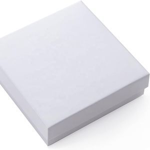Custom White Cardboard Paper Box Kraft Paper Gift Box Jewelry Box With Lid And Cotton Filled