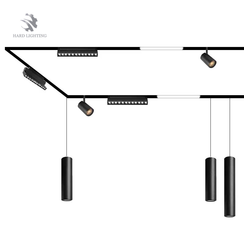 Shenzhen Hard Lighting Technology Co., Ltd. Ultra thin Surface Mount Magnetic Track 35 Series Aluminum Ceiling Free Eye Protection Living Room led No Main Light Spotlight
