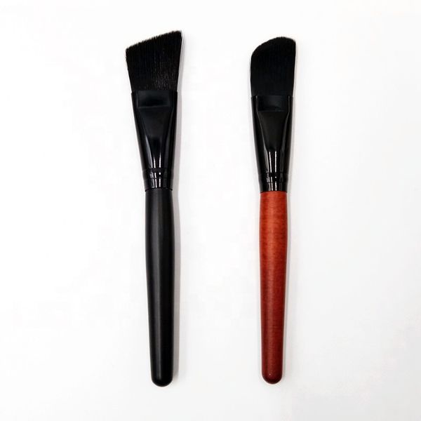 Dense Vegan Synthetic Bristle Face Brush Angled Foundation Brush Angle Flat Makeup Brush for Foundation Facial Mask Concealer