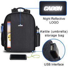 Waterproof Lightweight Camera Bag Backpack Speedlite Flash, Tripod, Camera Lens and Accessories
