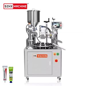 Semi Automatic Squeeze Soft Tubes Filling Machine for Water Manufacturing Plant