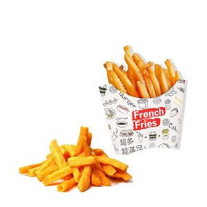 Aston custom Disposable Kraft Paper Food Trays Printed Paper French Fries Cone Fried Chicken Box