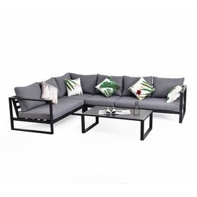 Wholesale OEM ODM 5pcs Alum Corner Sofa 5pcs for Outdoor Garden