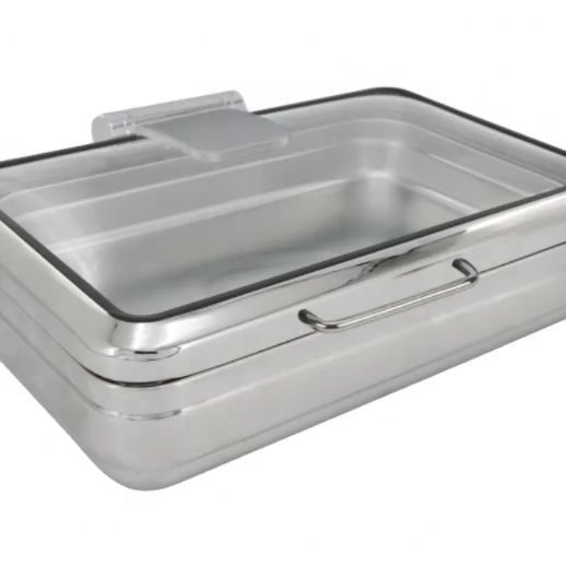 Kitchen Furniture Stainless Steel Rectangle Chafing Dish Food Warmer Basket