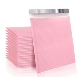 GDCX Small Pink Padded Envelope Bubble Mailers Custom Logo Pink Shipping Bags Bubble Mailers Light Pink Bubble PolymailersPopular