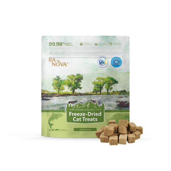 Ranova ODM Factory Salmon Beef recipe Flavor Dry Cat Food Pet Food Dried Hot Sale Cat Snacks Cat Dried Food Treats High Protein
