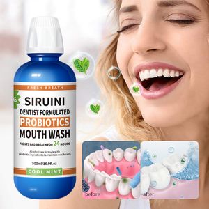 wholesale Teeth Whitening Mouth Wash Probiotic Ice Blue Cool Therabreath Mouthwash Oral Care Products Bad Breath Fresheners