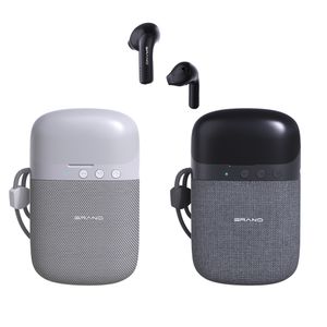 Factory Made 2 in 1  Fabric 5W Blue tooth 5.3 Speakers Wireless Stereo Portable Blue tooth  Earbuds