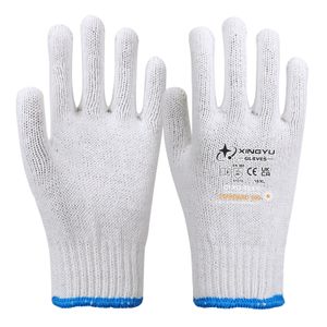 7G 3-strand yarn gloves, household work gloves, fitting and protective work safety gloves
