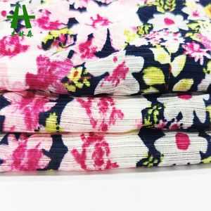 Mulinsen Textile High Quality Sandex Polyester FDY Stripe Knit Printed Fabric