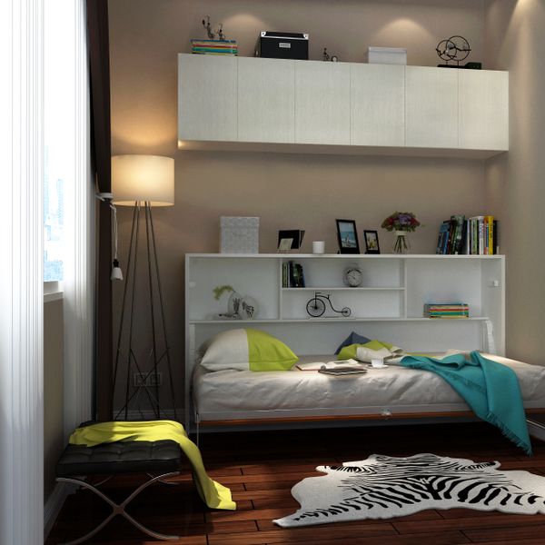 Customized Size Double Adjustable Murphy Wall Bed With Sofa