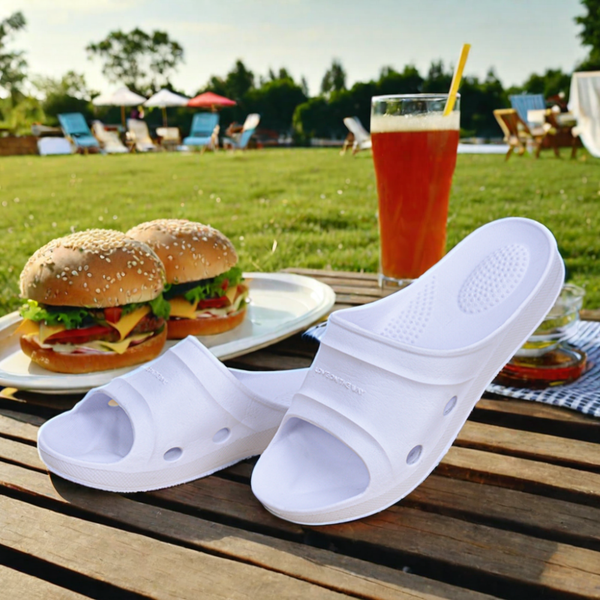 Korean Style Striped Mules Plus Size Indoor and Outdoor Flip-Flops for Men Casual Home Beach Summer Sandals Winter Trends