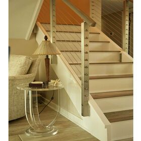 Foshan Factory Modern Interior Wire Balustrade Handrail Systems Stair Stainless Steel Wire Rope Cable Railing Prices