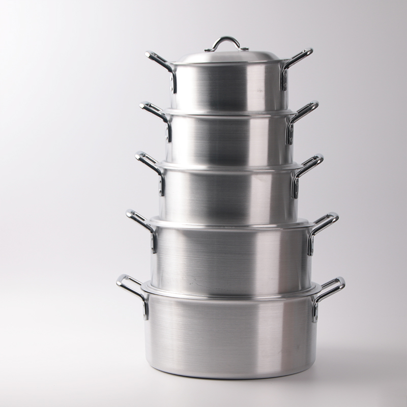 Chaozhou City Chaoan Guiyoumei Kitchenware Co., Ltd. Africa South America Hot Selling 10PCS Aluminum Cookware Set Thickened Cooking Pot Large Capacity Soup&Stock Pot Set