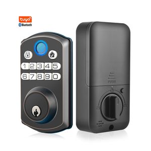 Entrance Deadbolt Password Zinc Alloy Digital Locks Tuya Smart Lock Automatic Electric Tubular Intelligent Door Lock