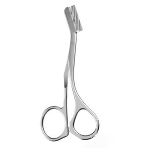 Professional Eyebrow Trimming Scissors Stainless Steel Eyebrow Shaper Shaping Tool Eyebrow Trimming Scissors with Comb