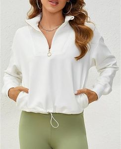 2024 Europe and the United States foreign trade cross-border women's clothing explosions stand collar half zipper hem dra