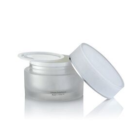 New product China supplier silver acrylic cream jar cosmetic jar container