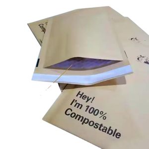 GDCX Poly Bubble Mailers Paper Bubble Mailer Shipping Envelope Recycled Kraft Paper Mailing Bag Express Sending Bubble Envelope