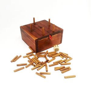 2024 New LUCKY 6 GAME Secret Lock Wooden toys packed in a box Puzzle box made in China hot selling Factory Directed