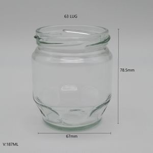 Berlin Packaging BPCS089 Wholesale Bulk Packaging Supplier Glass Jar Regular Mouth Clear Glass Jars Food Jars