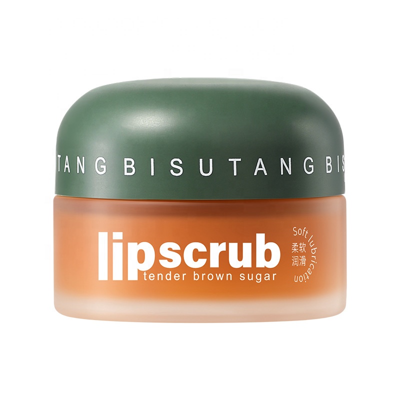 BISUTANG Bulk Plant Essential Oil Extraction Organic Sugar Lip Scrub Gentle Exfoliating Bubble OEM Lip Scrub For Dark Lips