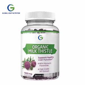OEM Liver Detox Healthcare supplements milk thistle gummy Detox liver Anti Hangover Milk Thistle Gummies
