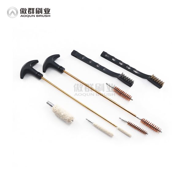 Hot Sale Universal Cal 22.30.243.280.40.45.357/9Mm/.380 Brushes Set Hunting Accessories Equipment Gun Cleaning Kit Cleaner Tool