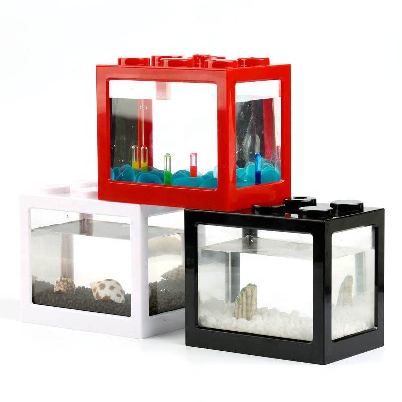 Clear Small Aquarium Fish Tank Decoration Acrylic Mini Aquarium Fish Tank