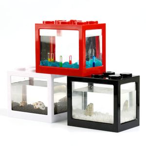 Clear Small Aquarium Fish Tank Decoration Acrylic Mini Aquarium Fish Tank