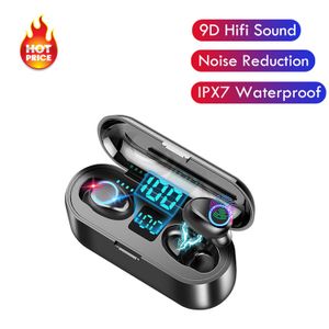 2021 Mini Ipx7 Waterproof Gaming Audifonos Earphones F9 Headphones Fone De Ouvido Pro Mi Tws 5.0 True Wireless Headset Earbuds