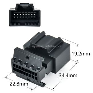 1411367-1 Black Automotive Connector Plug Domestic Wire Harness Plug 16 Hole 16 Core Plug 1456989-1