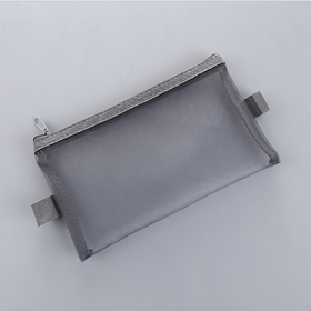 Wholesales Custom Small Clear White Black Zipper Nylon Travel Storage Cosmetic Makeup Mesh Bag