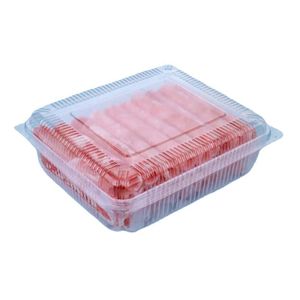 Customized Disposable Clear Plastic Food Grade Fresh Meat Packing Display Boxes Retail Packaging Containers Box Wholesale