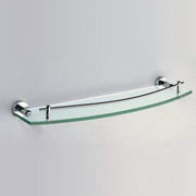 Bathroom storage glass shelf