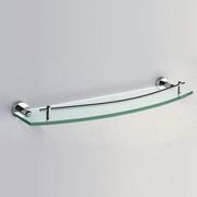 Bathroom storage glass shelf