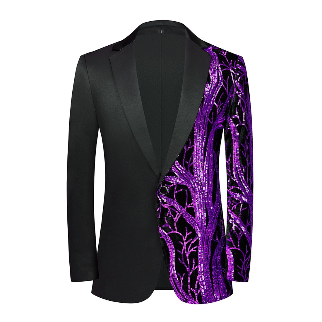 Yiwu Menswear International Trade Co., Ltd. Men's fashion jacket High quality sequin style casual dance sequins boutique fashion coat