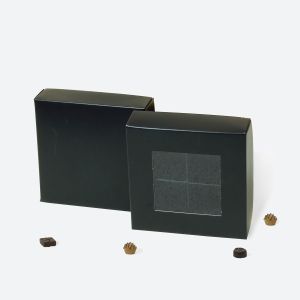 High quality folding box for chocolate Food grade candy packaging box with window