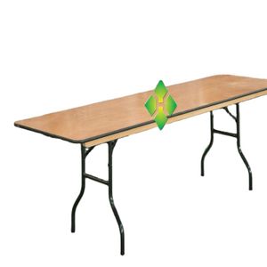 Wholesale high quality wood dining folding round table and cheap rectangular table  for event hotel furniture