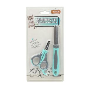 Factory Wholesale 2 In 1 Pet Nail Scissors Dog Nail Cutter Cat Nail Clippers And Trimmers