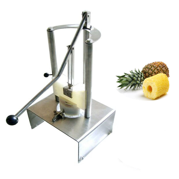 Zhecheng Hong Xin Machinery Factory Manual commercial industrial pineapple peeling machine corer slicer slicing machine