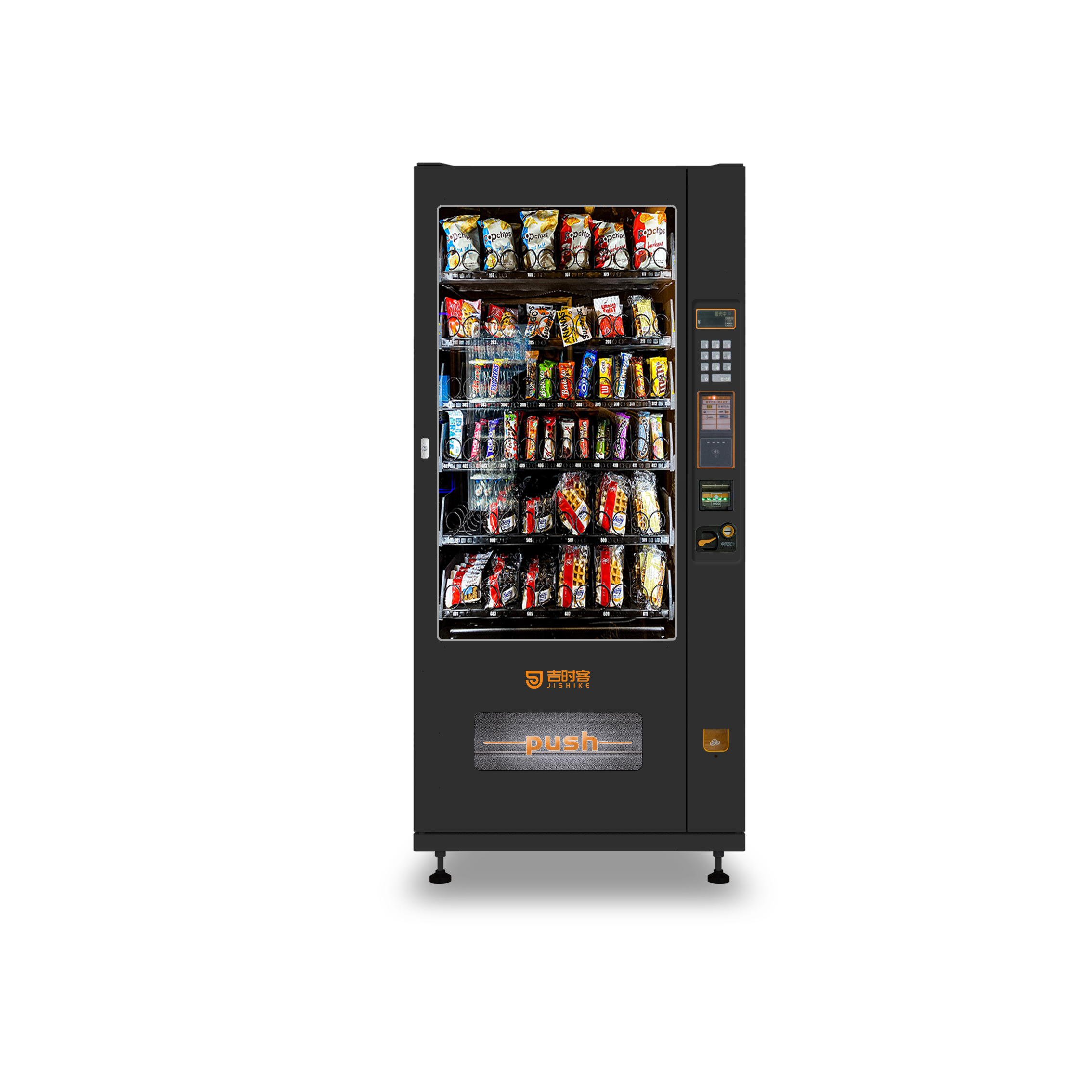 JSK Most Popular New Style Vending Machine Cash Payment Keyboard Drinks And Snack Vending Machine