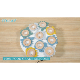 Baby Pendant Silicone DNA Toy Custom Bpa Free for Babies Wholesale Food Grade Silicone Teether BallPopular