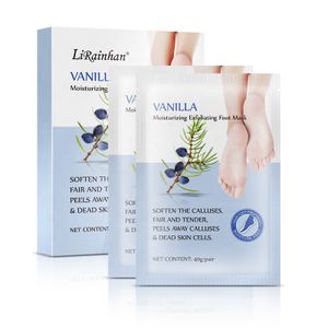 Natural Organic Vanilla Foot Peel Mask Custom OEM private label Peeling Nourishing Exfoliating Whiten Foot Mask