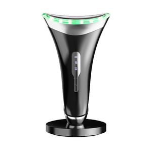 Mini Handheld LED Light Therapy Massager for Face & Neck Anti-Aging Wrinkle Skin Lifting U Shape Device with USB Plug