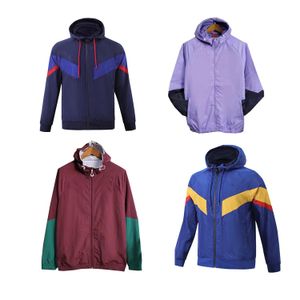 2425 Football jersey Club appearance Training Coat Windproof Hoodie jacket Autumn/Winter Casual Mountaineering Clothing