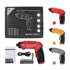 3.6V Household Portable Repair Tool Charging Hand Drill Screw Drivers Rechargeable USB Mini Cordless Electric Screwdriver Kit
